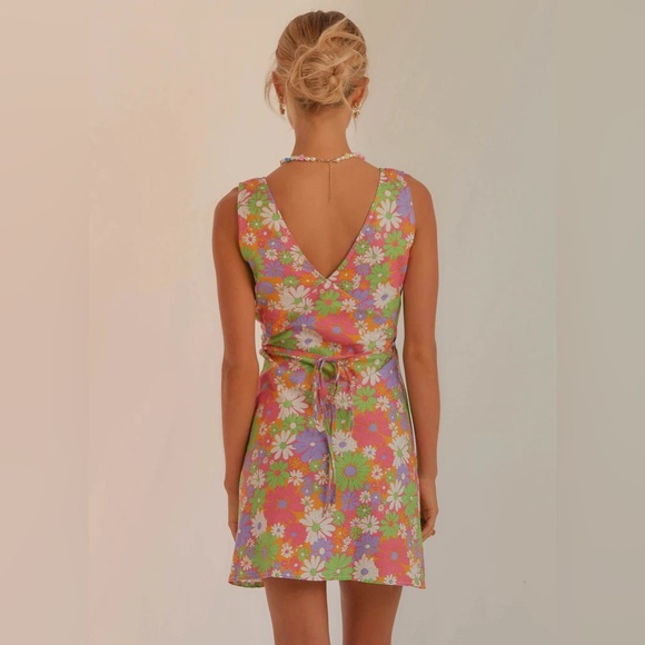 Peppermayo Exclusive - Audrey Vintage Slip Dress - 70s Floral - Picture 2 of 4
